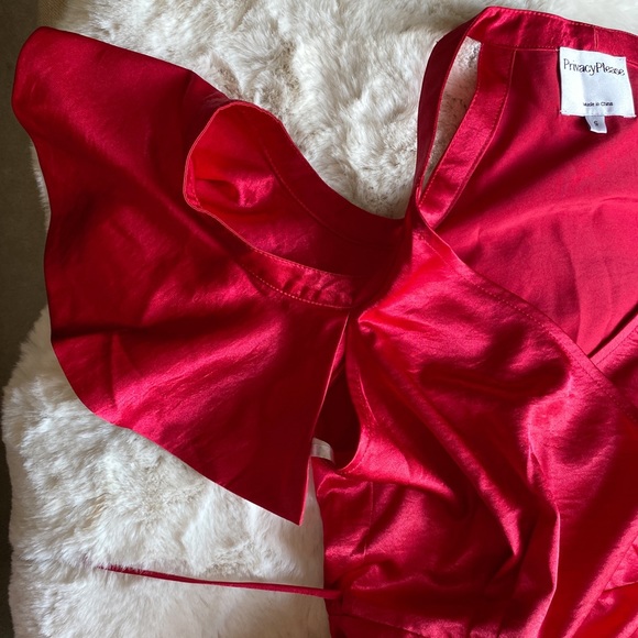 REVOLVE Privacy Please Delta Dress in Scarlet - Picture 8 of 10